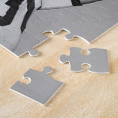 Mann spielt Fußball Puzzle (Seite)