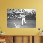 Mann spielt Tennis im Washington DC Turnier Leinwanddruck (Insitu (Wohnzimmer))