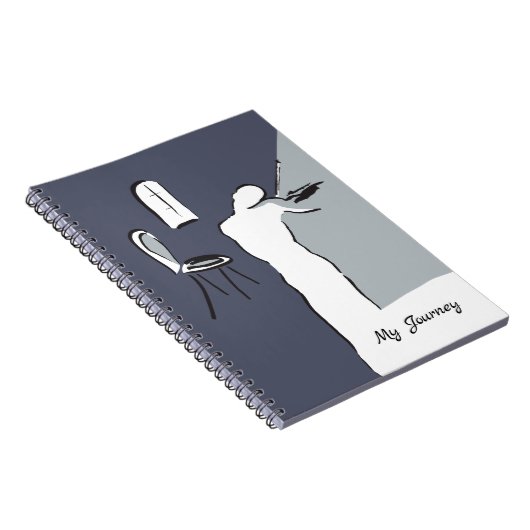 Mann spielt Violine Notizblock (Rechte Seite)