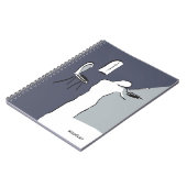 Mann spielt Violine Notizblock (Linke Seite)