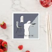 Mann spielt Violine Serviette (Beispiel)