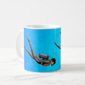 Mann-Sporttauchen Kaffeetasse (Vorderseite Links)