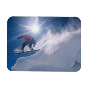 Mann springt von einer großen Cornice auf einem Sn Magnet