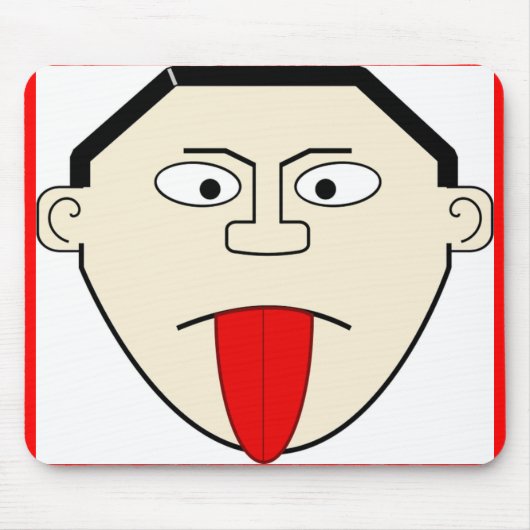 MANN STECKT SEINE SPRACHE AUS MOUSEPAD (Vorne)