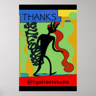 Mann stehlen, Text hinzufügen, bearbeiten Poster