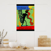 Mann stehlen, Text hinzufügen, bearbeiten Poster (Küche)