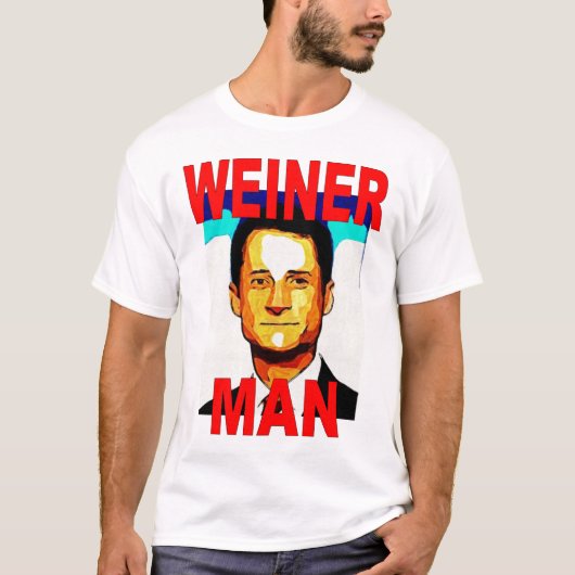 Mann-T - Shirt Anthonys Weiner (Vorderseite)