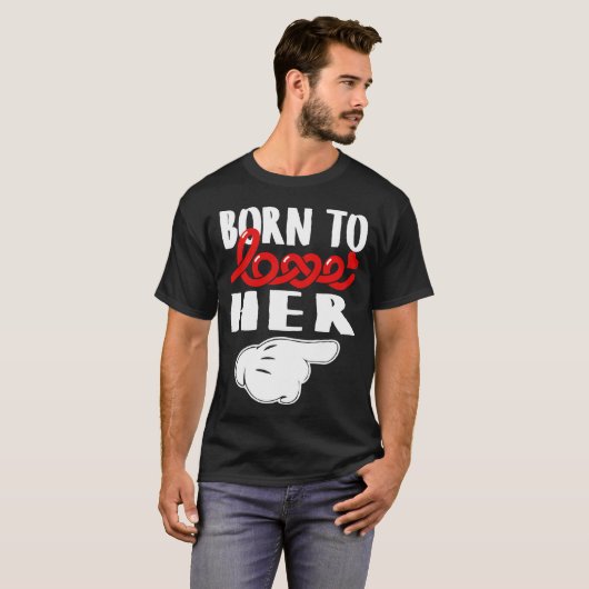 Mann T - Shirt mit Valentine Fun Sent #2. (Vorne ganz)