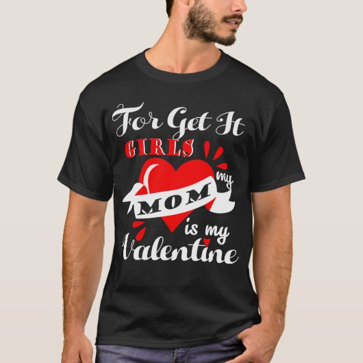 Mann T - Shirt mit Valentine Spaß Satz. (Vorderseite)