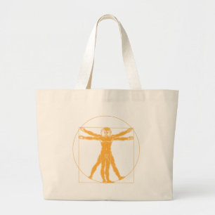 Mann-Taschen-Tasche Da Vinci Vitruvian Jumbo Stoffbeutel
