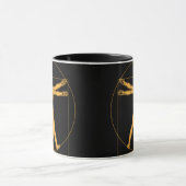 Mann-Tasse Da Vinci Vitruvian Tasse (Zentrum)