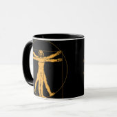 Mann-Tasse Da Vinci Vitruvian Tasse (Vorderseite Links)