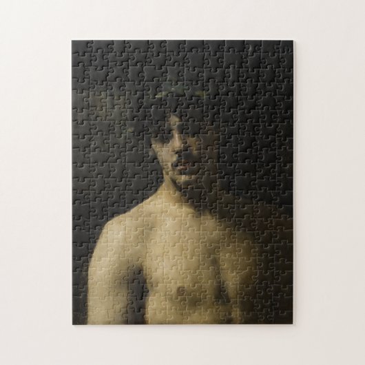 Mann-tragende Lorbeer Puzzle (Vertikal)