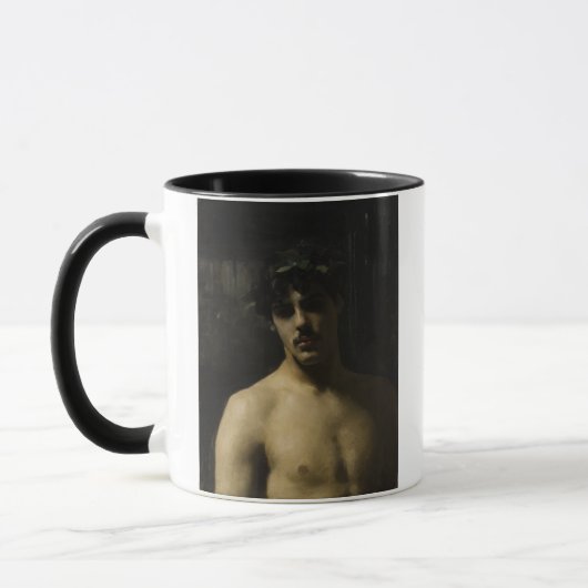 Mann-tragende Lorbeer Tasse (Links)
