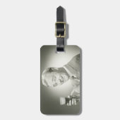 Mann-Trinken Gepäckanhänger (Vorderseite vertikal)