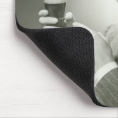 Mann-Trinken Mousepad (Ecke)
