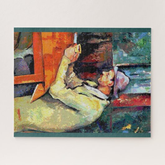 Mann trinkt Kaffee, Puzzle (Horizontal)