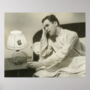 Mann-Trinkwasser Poster