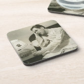 Mann-Trinkwasser Untersetzer (Linke Seite)