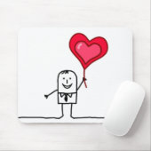Mann u. Herz Mousepad (Mit Mouse)