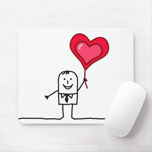 Mann u. Herz Mousepad (Mit Mouse)
