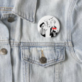 Mann u. Marcel "Doo-Dah?" Button - Kunst durch Ben (Beispiel)