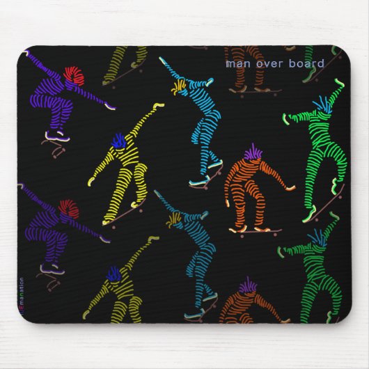 Mann über Bord Mousepad (Vorne)