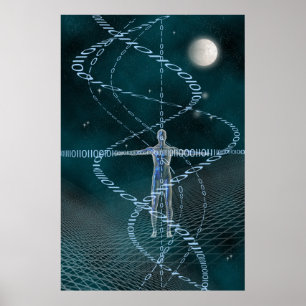 Mann und Cyberspace Poster