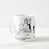 Mann und Ehefrau in der Ehe Guidance Office. Kaffeetasse (Vorderseite Links)