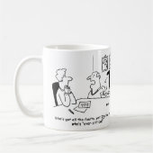 Mann und Ehefrau in der Ehe Guidance Office. Kaffeetasse (Links)