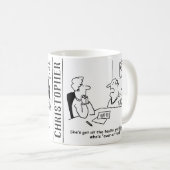 Mann und Ehefrau in der Ehe Guidance Office. Kaffeetasse (VorderseiteRechts)