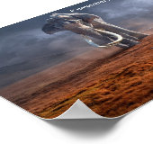 Mann und Elefant - motivierend Zitat Poster (Ecke)