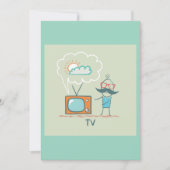 Mann und Fernsehen Einladung (Vorderseite)