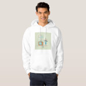 Mann und Fernsehen Hoodie (Vorne ganz)