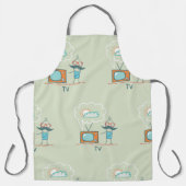 Mann und Fernsehen Schürze (Vorderseite)