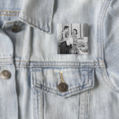 Mann und Frau, die Geschirr tun Button (Beispiel)
