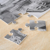 Mann und Frau, die Geschirr tun Puzzle (Seite)