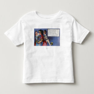 Mann und Frau Paare in Candlelight Kleinkind T-shirt