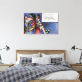 Mann und Frau Paare in Candlelight Leinwanddruck (Insitu (Schlafzimmer))