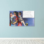 Mann und Frau Paare in Candlelight Leinwanddruck (Insitu (Holzboden))