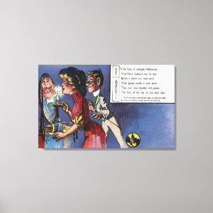 Mann und Frau Paare in Candlelight Leinwanddruck