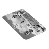 Mann und Frau spielen Tennis Magnet (Rechte Seite)