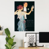 Mann und Frau tanzen von Leyendecker Poster (Heimbüro)