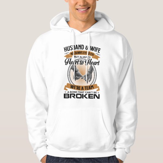 Mann-und-Frau-Team-Bindung Hoodie (Vorderseite)