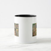 Mann und Frau vor einer Tabelle Tasse (Zentrum)