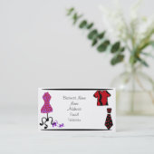 Mann-und Frauen-Mode-Kleidungs-Visitenkarte Visitenkarte (Stehend Vorderseite)