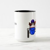 Mann-und Frauen-Motorrad mit der Seitenauto-Tasse Tasse (Zentrum)