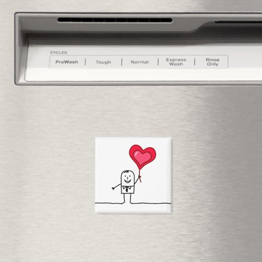 Mann und Herz Magnet (In Situ (Geschirrspüler))
