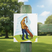 Mann und Hund Poster