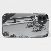 Mann und Junge beim Radfahren Case-Mate iPhone Hülle (Rückseite (Horizontal))